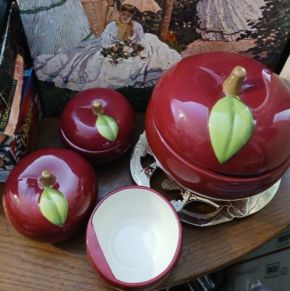 🍎RARE VINTAGE Apple  Fresh Temp-tations  Ovenware Serving Ware🍎Gift it. 🎁 - Picture 10 of 16